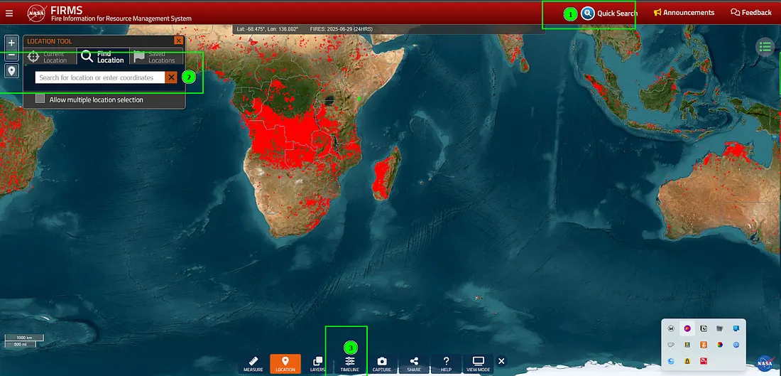 Geospatial Analysis of Thermal Anomalies Using NASA FIRMS - Section image